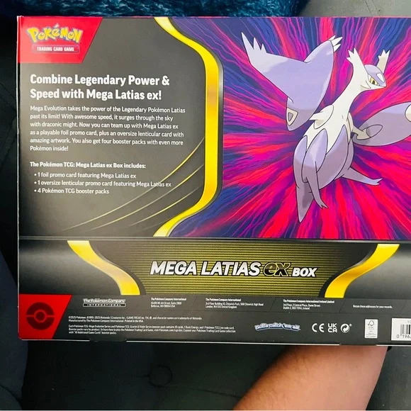 Pokemon Mega Latias EX Box - Red and Yellow